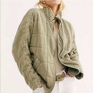 Free People Dolman Quilted Knit Jacket